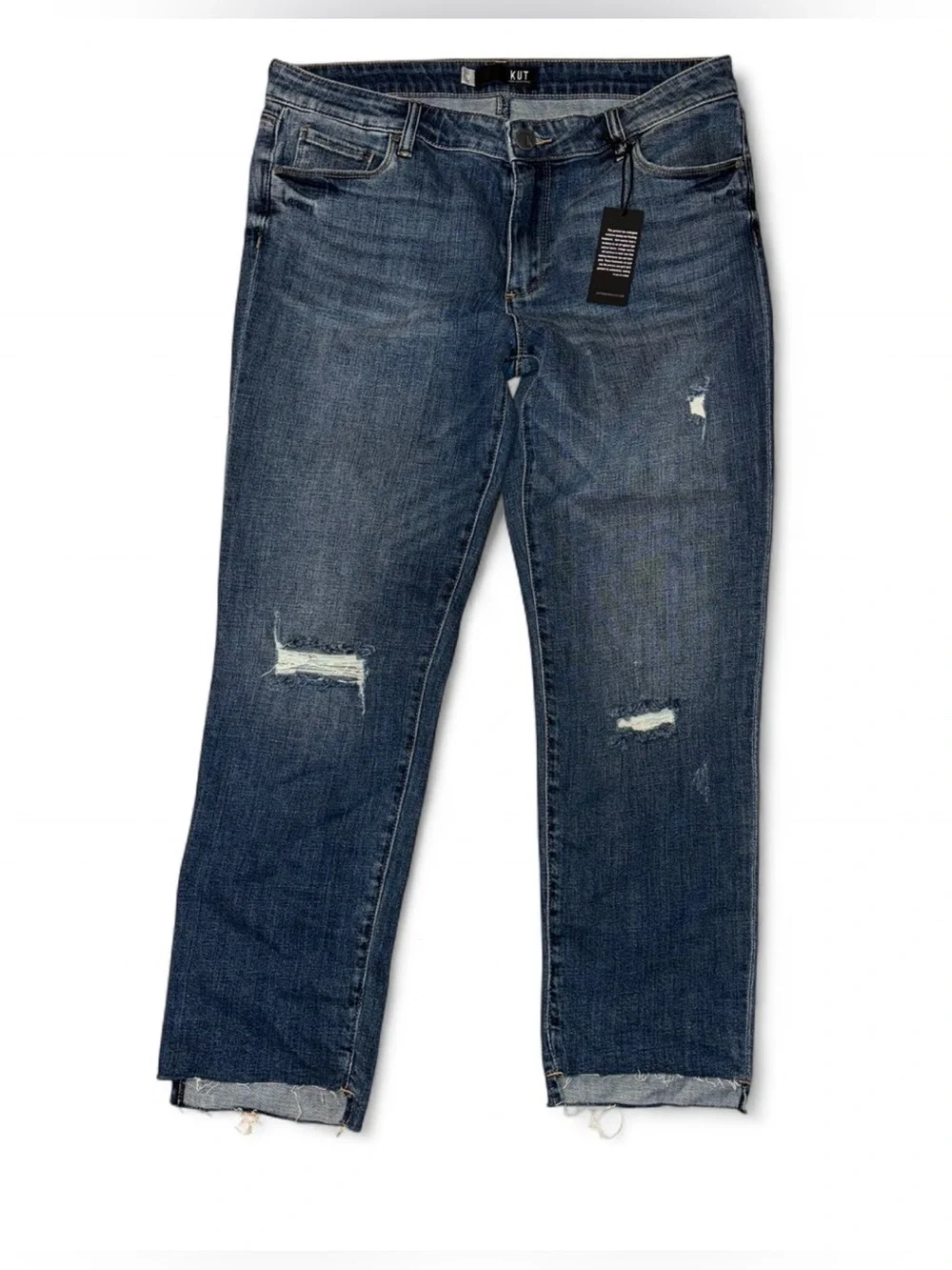 KUT from the Kloth Reese Ankle Straight Leg Jeans Size 12